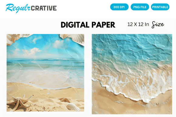 Beach Summer Digital Paper Backgrounds: A Comprehensive Guide for Creative Projects