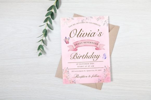 Canva Birthday Invitation Templates: Elegant Watercolor Designs