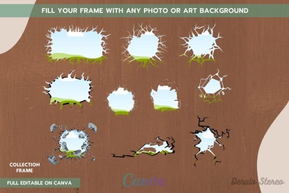 Cracked Black Hole Canva Frame: The Ultimate Tool for Edgy, High-Impact Designs