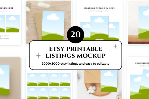 Digital Printable Etsy Mockup: The Strategic Asset for Consistent Branding