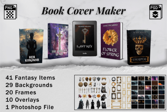 Fantasy Book Cover Creation Kit: Unleash Your Creativity