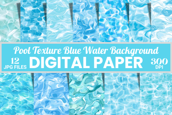 Pool Texture Blue Water Background for Digital Creators