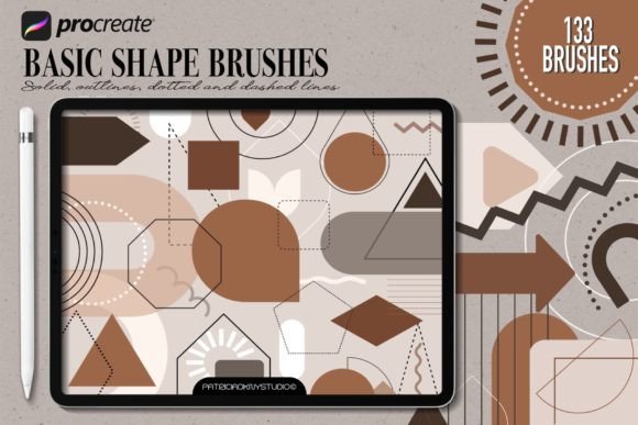 Procreate Basic Geometric Shape Brushes: The Ultimate Toolkit for Precision Art and Pattern Design