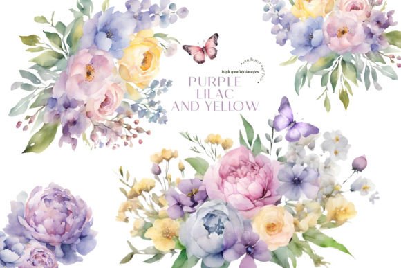 Purple Lilac Flowers Clipart, Butterfly: A Strategic Asset for Creative Workflows