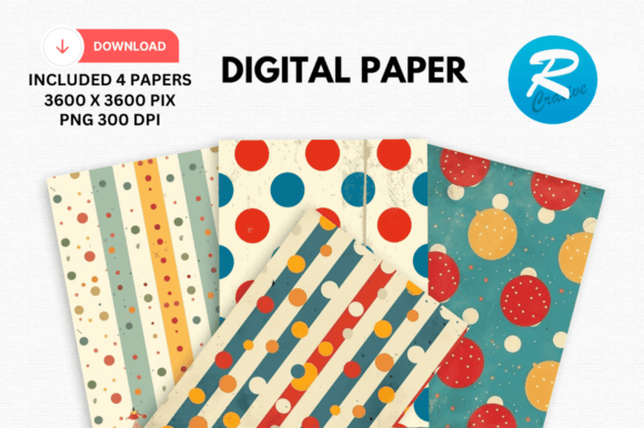 Revitalize Your Creativity with Vintage Carnival Digital Papers Pattern