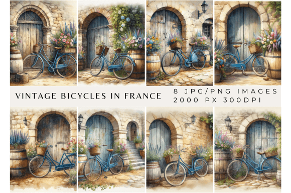 The Timeless Allure of Vintage Bicycles in France: A Visual Inspiration for Your Creative Projects