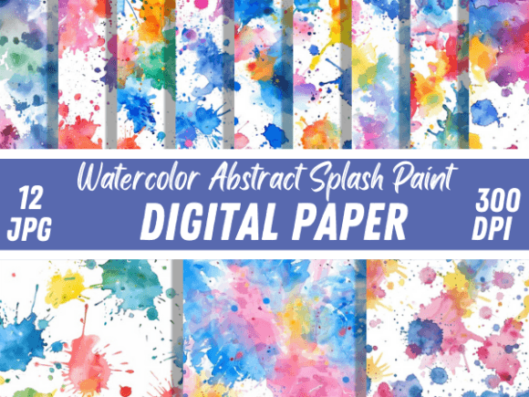 Watercolor Abstract Splash Backgrounds: A Practical Guide to Digital Design Resources